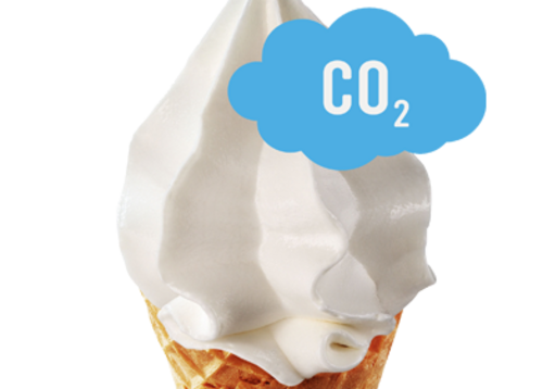 Soft ice cream CO2